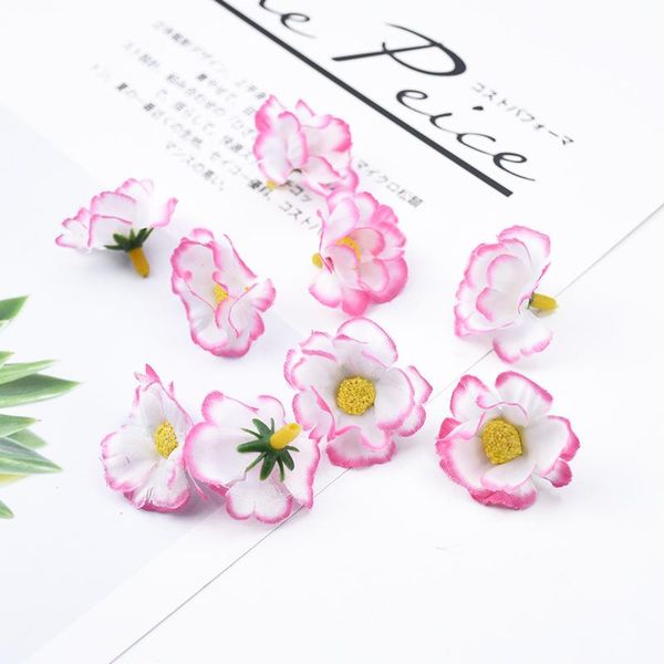 

30 мини вишневых цветов diy подарки конфеты коробка поддельные цветы для скрапбукинга дома украшения аксессуары искусственные цветы bbyzzd