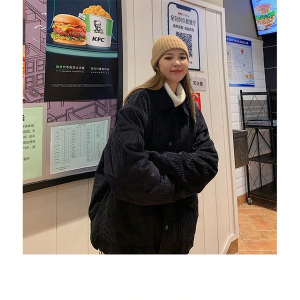 

2021 male autumn thin new winter solid-colored couples plus jacket young men's clothes h8cx, Black;brown