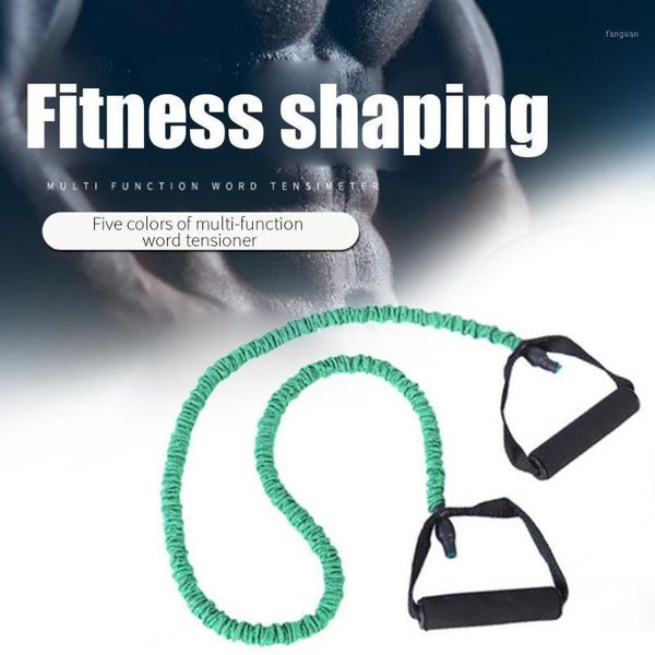 

chest expander pp elastic rope durable fitness pull rope tension band training bands tpr removable stretch arm apparatus puller1, Black;white