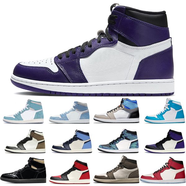 

brand new 1s man's basketball shoes turbo green hyper royal unc dark mocha obsidian dye court purple bred toe cactus jack chicago twist