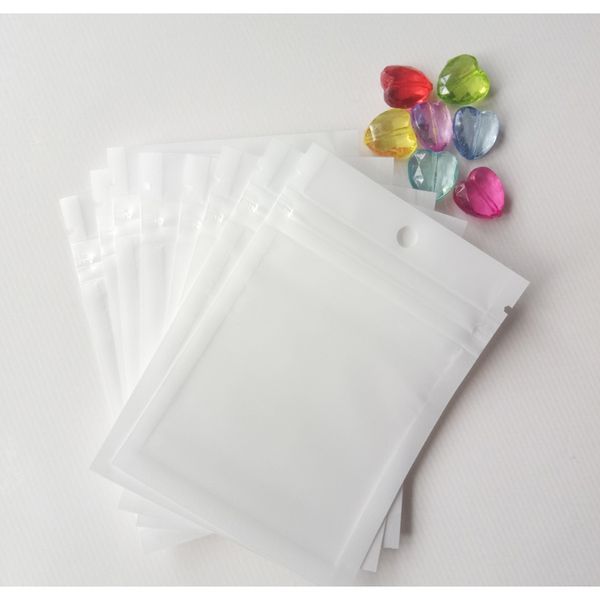 

500 шт. 10.5x15 полупрозрачный подарок ювелирные изделия сумки сумки zip lock пластиковые пакеты с каменью ювелирные изделия упаковка диспле