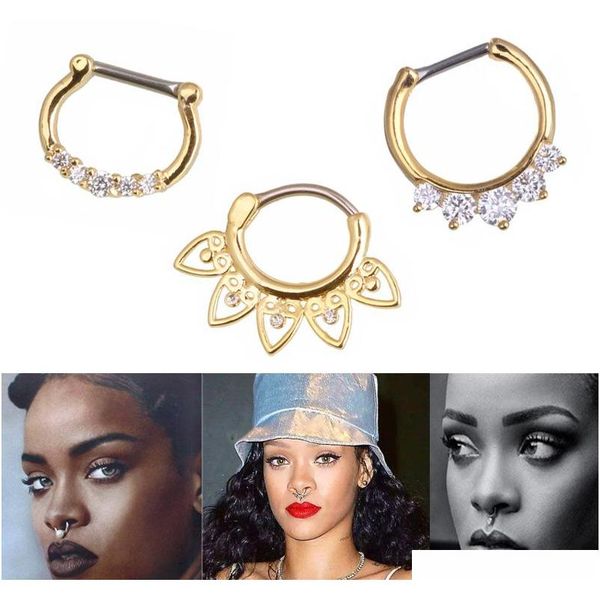 

shop jewelry nose ring titanium nose nail septum septum ring piercing ornaments popular in europe and america 04yes, Silver