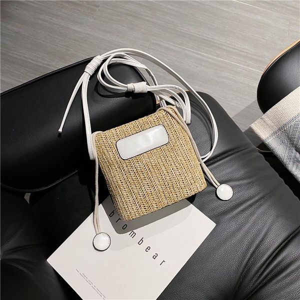 

woven female bag fashion shoulder bag new messenger luxury designer female shopping hit color handbag