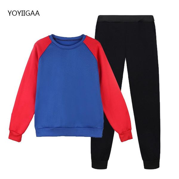 

fleece women hoodies two piece set casual sweatshirt and pants suits autumn winter female tracksuit set fashion lady sport suits, Gray