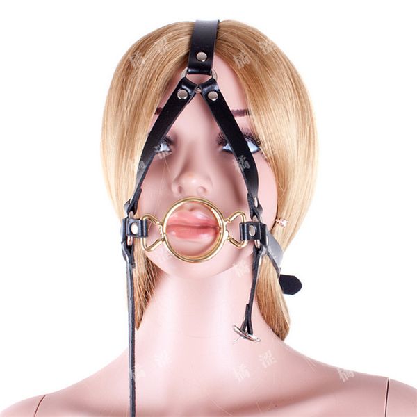 

slave mouth ball harness type double cylinder mouth jiaokou cangue metal supply plug