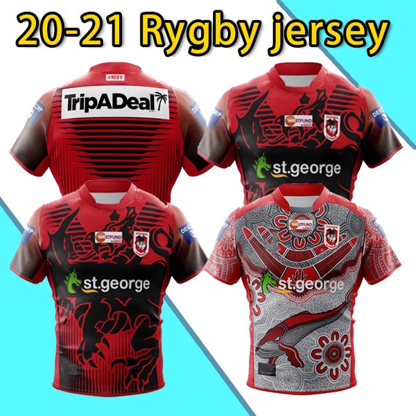 

20 21 australia all teams rugby jerseys rabbitohs st george home away nines anzac indigenous rugby jersey shirt big size 5xl, Black;gray