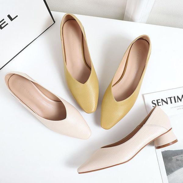 

meriahzheng заостренные носки однослойные туфли высокие каблуки каблуки каблуки простые микрофибры круглые каблуки обувь женщины yzh-by2031, Black