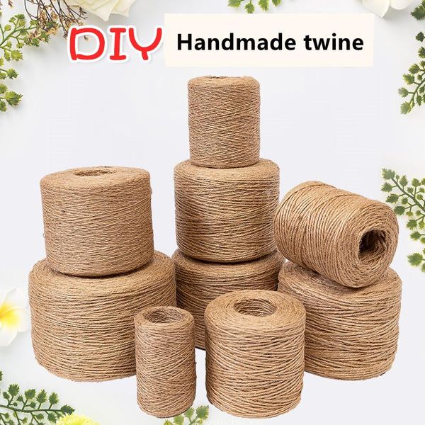 

jute rope twine rope handmade diy color material kindergarten environment decoration bundle retro thick linen rop, Black;white