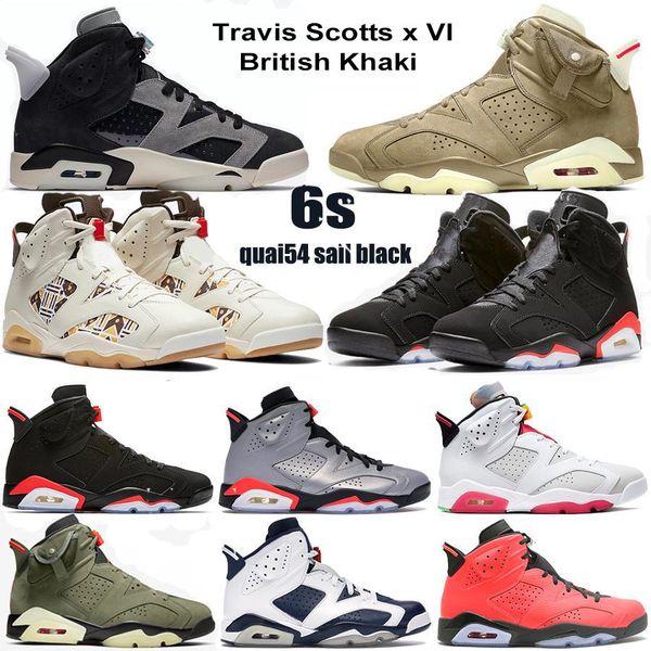

vi 6s travis scotts british khaki basketball shoes olive psgs dmp black infrared electric green smoke grey quai 54 tinker a