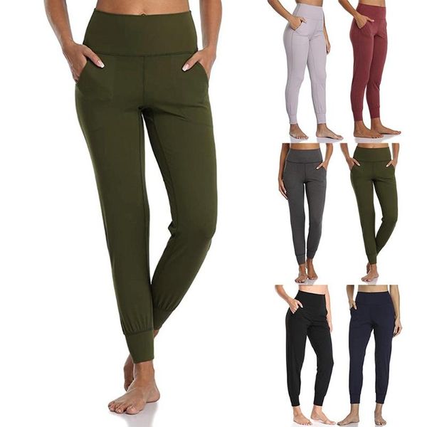 

women high waist slim fitness sports pants jogging gym workout trousers leggings sport high waist jogging pants trousers, Black;white