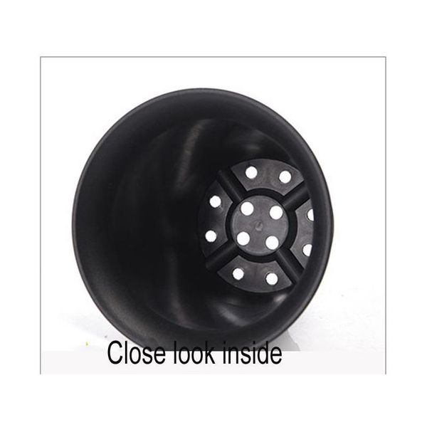 

5 size dull polish plastic pots for plants, cuttings & seedlings, durable,breathable for succulent planter, perf bbyifz bdesports