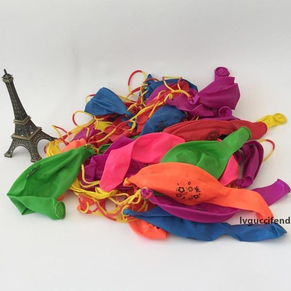 

floating bounce large balloon christmas toys colorful latex punch balloons with elastic bands gifts for kids