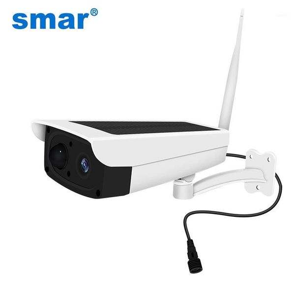 

smar outdoor waterproof security solar camera 1080p wifi wireless ip camera mobile phone remote control built-in 7650ma battery1