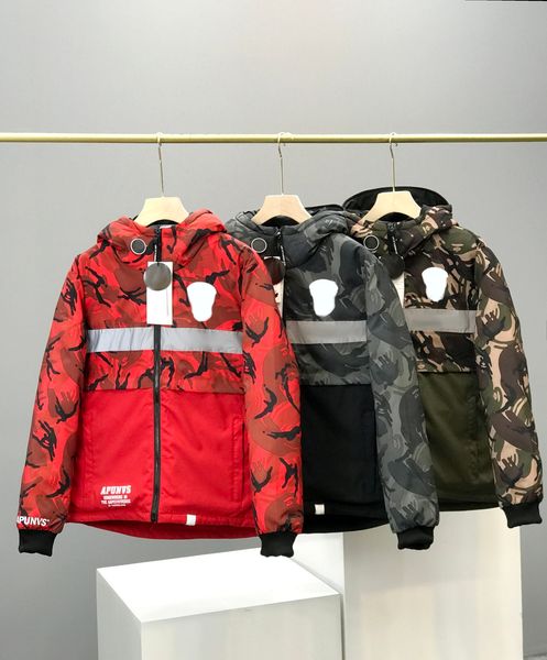 

parkas женщин зима пуховые куртки с капюшоном женские мода hiphop пальто символ буква шаблон горячей продажи мужчины верхняя одежда одежда, Black