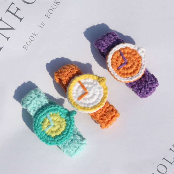 

student watch lovers knitting handmade wool creative gift girlfriends lovely bracelet accessories 9vwj, Slivery;brown