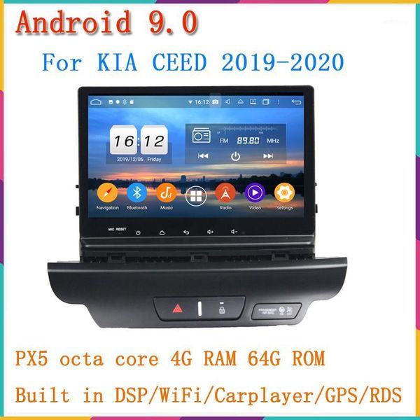 

android 9 car dvd player for kia ceed 2018 2019 2020 car multimedia gps navigation built in wifi dsp carplay 4g bluetooth 4.21