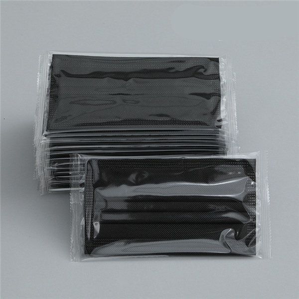 

cover disposable masks mouth independent non packaging woven cotton 3 layer face mask blue black pink white4r7l