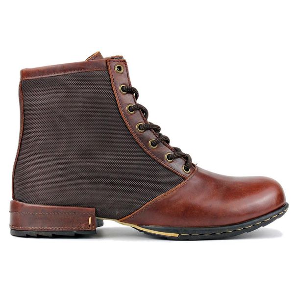 

2021 zone men's spring/autumn cow's ankle boots leather genuine shoes g6jc, Black