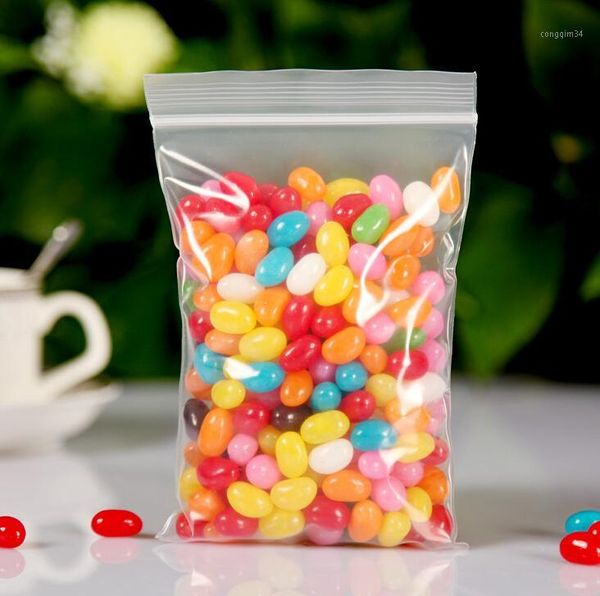 

100pcs/lot transparent plastic pouch white grip self seal pouches retail bag clear cookie cake candy bags1