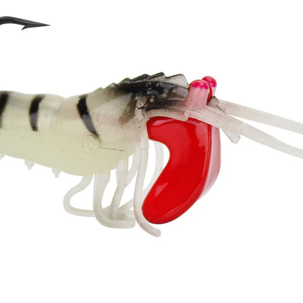 

1pcs fishing soft lure 9cm 13g luminous squid shrimp jig fishing lures soft shrimp for sea fishing wobbler bait sqchvg