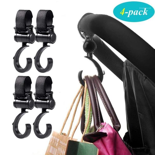 

hooks & rails 4pcs practical pvc plastic stroller baby child hanging hook clip shopping bag your hands #4au281