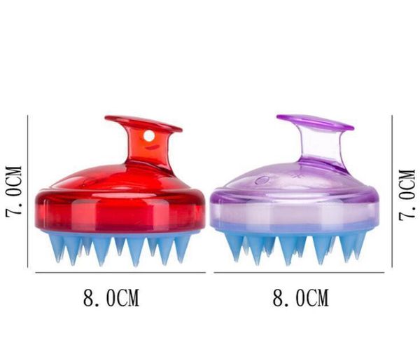 

sile shampoo brush shampoo scalp massage brush comfortable sile hair washing comb body bath spa slimm jlldgw rimmer, Silver