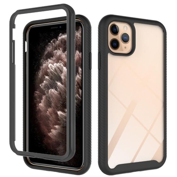 

shockproof case for iphone 12 11 pro 7 8 6 6s plus case tpu+pc case back cover three layers of protection