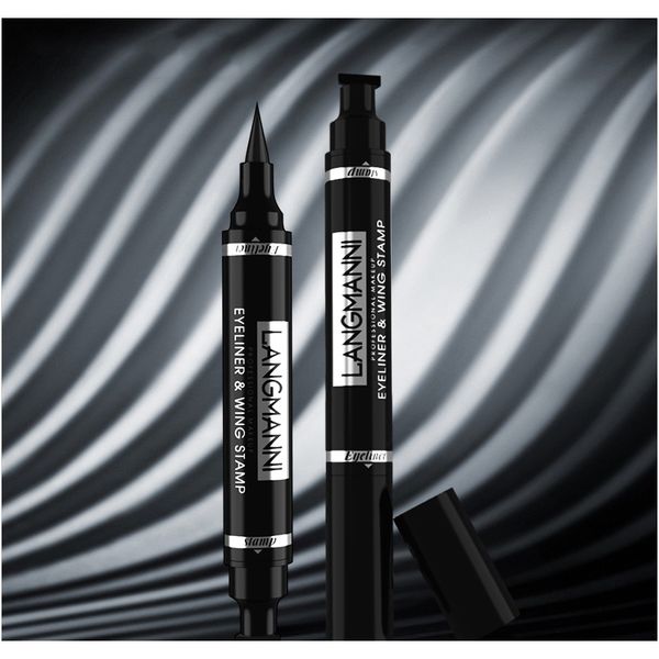 

водонепроницаемая двойная головка жидкая подводка для глаз super cat style guase tattoo tool pake быстрый сухой глаз карандаш косметический