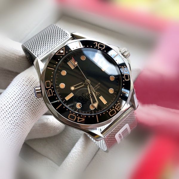 

2020 sea no time to die watches aqua sport terra man planet 007 wristwatches ocean james bond master boss mens watch d10130, Slivery;black