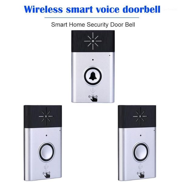 

doorbells wireless voice intercom doorbell 2-way talk monitor smart home security door bell with outdoor unit button indoor receiver1