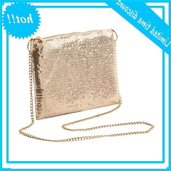 

glitter handbag wallet shoulder bag sequin evening clutch wedding party a69c