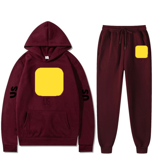 

men 2set piece men winter jacket 2 pieces sets tracksuit hooded sweatshirt+pants pullover sportwear suit casual men clothes, Gray