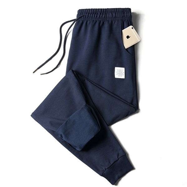 

joggers sweatpants men casual cotton sport pants fitness workout brand track pants autumn winter male running sportswear trouser q1217, Black