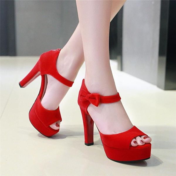 

women sandals ankle strap heeled sandals summer gladiator shoes woman chunky heels for women open toe party dress sandal red, Black