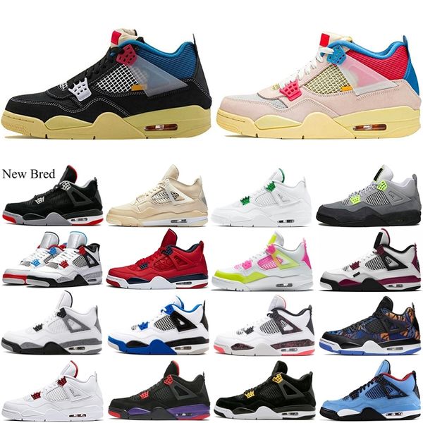 

new mens basketball shoes 4 bred union brigade white what the laser-black gum 4s motosports black cat sports sneakers trainers