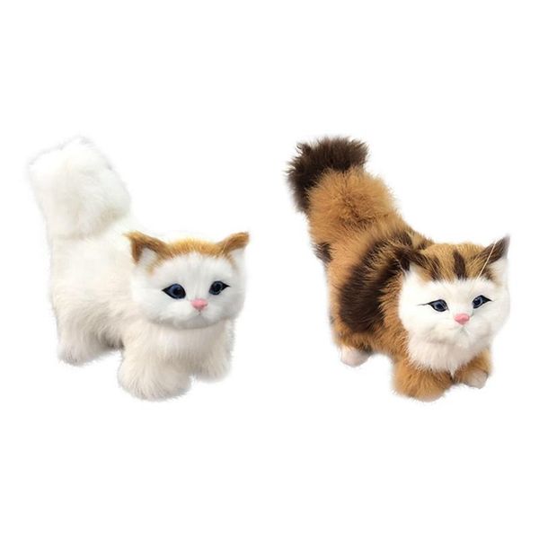 

decorative objects & figurines 2x simulation station cat give friend birthday gift kitty home furnishing decorate model 1 3