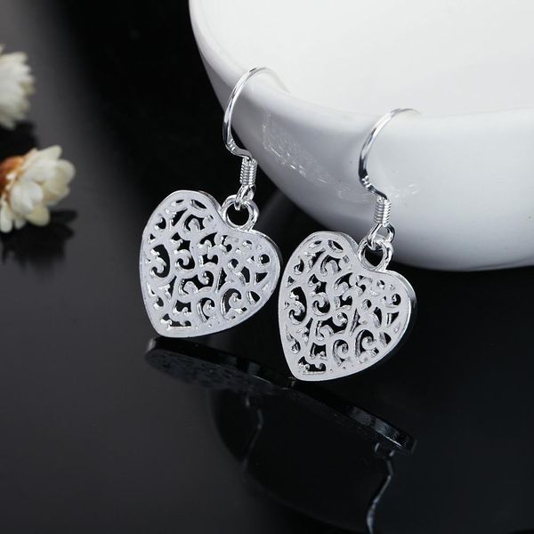 

new arrive silver color women lady heart cute wedding party earring jewelry gift girl nice retro valentine's gift le h sqcsmo, Golden