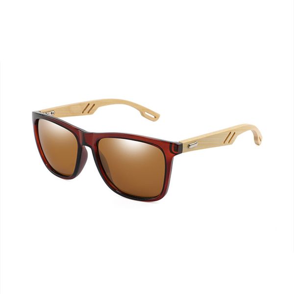 

colorful wood fashion sunglasses men women square bamboo sun glasses retro de sol masculino 2020 handmade ing, White;black