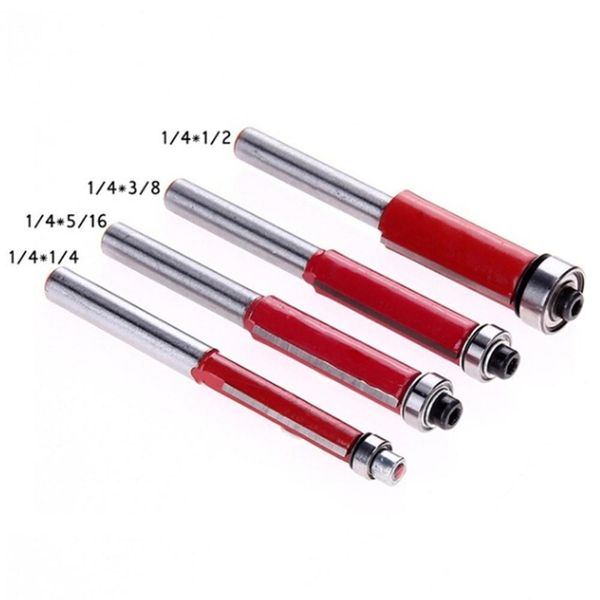 

1pcs 1 4shank flush trim bits set end bearing router cutting diameter milling woodworking tool 40fp21 bbylwb
