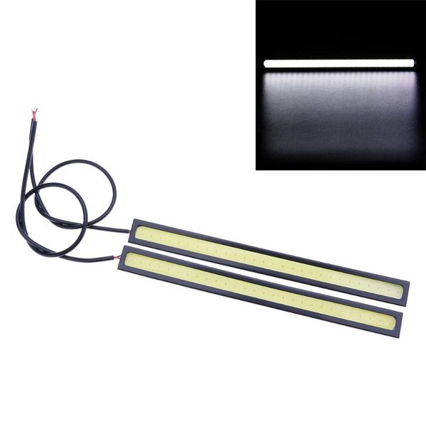 

pair super bright cob car led light drl fog driving bulb lamp waterproof 17cm 12v