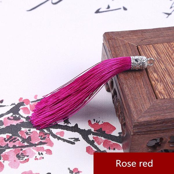 

10pcs large metal cap tassel jewelry curtain garments decorative accessories diy key cell phone bag fringe trim tassels pendant h jllcwa