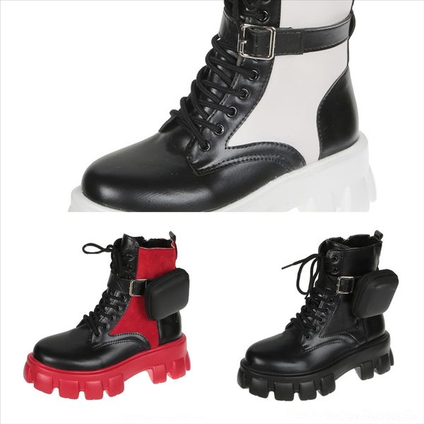 

njq trail sale-star boot designer ankle boot high-heeled heel shoes booties boots leather with ankle woman patches lace up high, Black