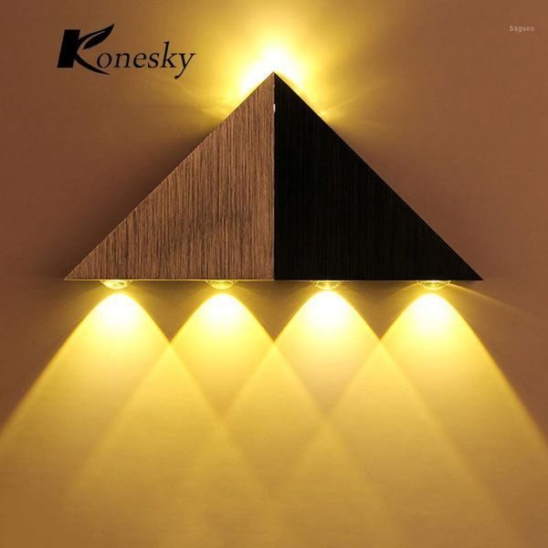 

modern triangle led wall lamp home lighting aluminum led wall luminaire for home decoration high power light ac90-2651