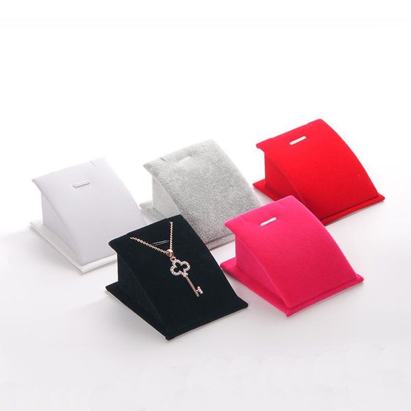 

velvet ожерелье стойки дисплея ювелирных изделий держатель для шоу, Pink;blue