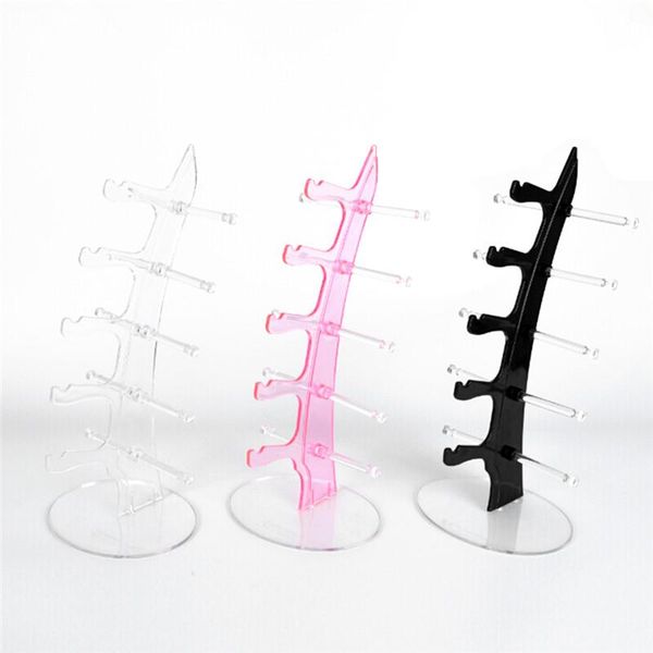

5 layers sunglasses glasses show rack counter display stand holder jewelry packaging & display 16x16x31.5cm, Pink;blue