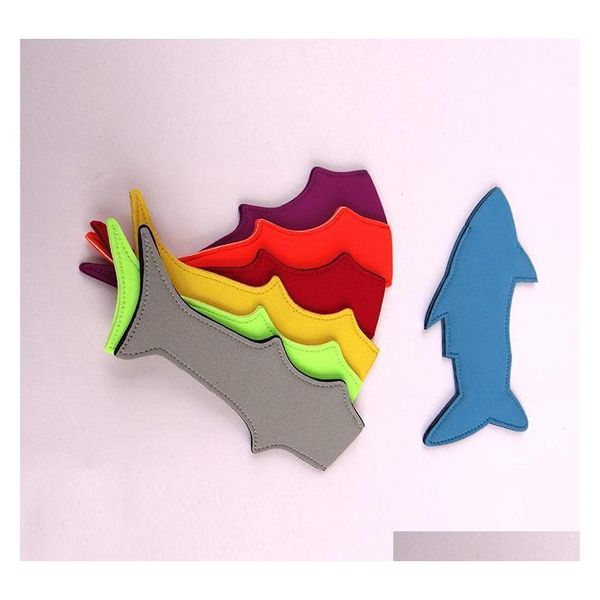 

ice cream sleeve eco-friendly shark shape pure color popsicle holder neoprene pop holders wen6786 qkkik