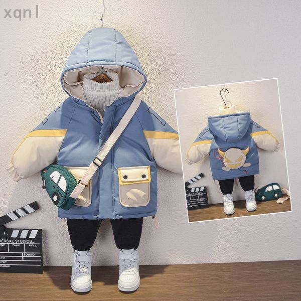 

2-year-old children's winter coat, Blue;gray