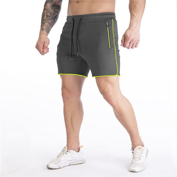 

mens quick-drying shorts zipper patchwork straight basketball jogger fitness shorts slim breathable drawstring casual men sweatpants, White;black