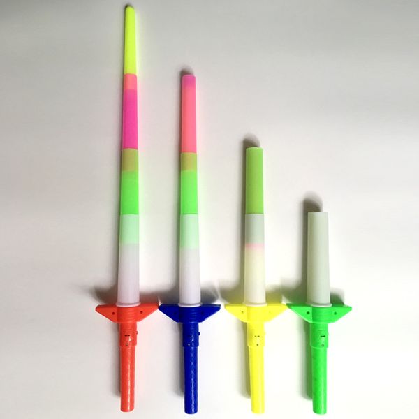 

2020 style led lighted toy vocal concert light emitting stick glow stick four telescopic rods to support flash children's toys