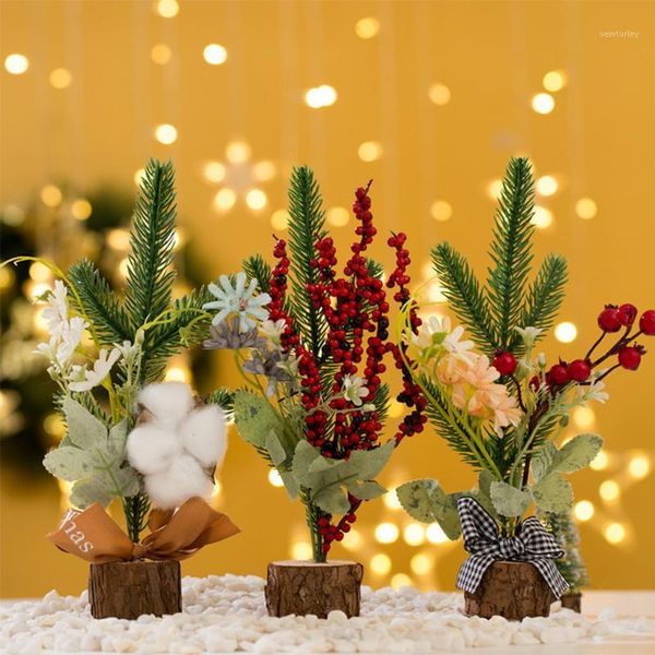 

christmas decorations ornaments mini tree small festival desksimulation xmas year 20211